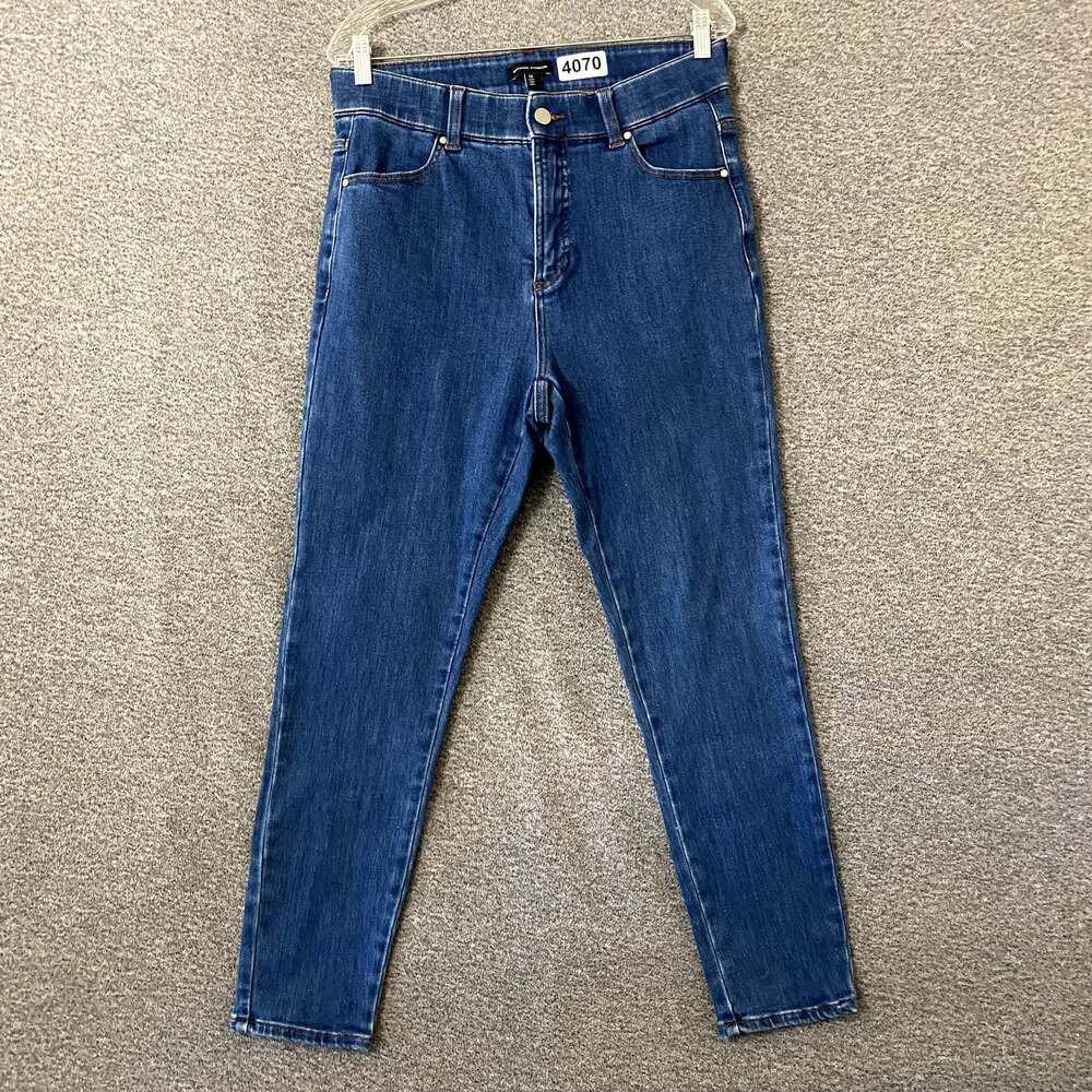 Universal Standard Women’s 12 Blue High Waisted Skinny Stretch Denim Jeans